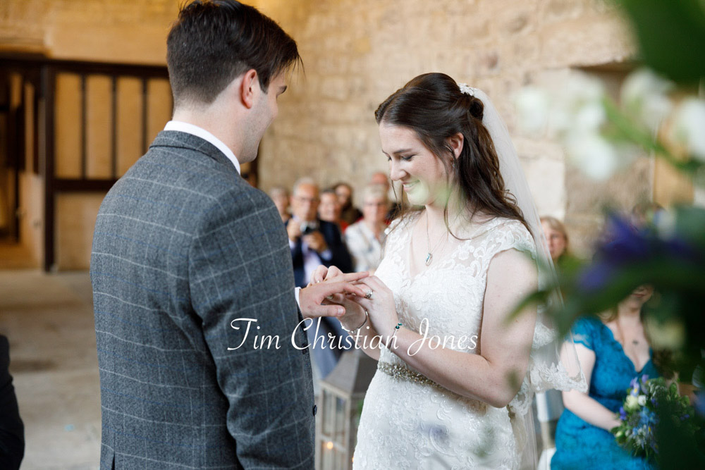 Yorkshire Wedding Romance at The Priest’s House – Jane & Callum 15 015 bride groom exchanging wedding rings jc