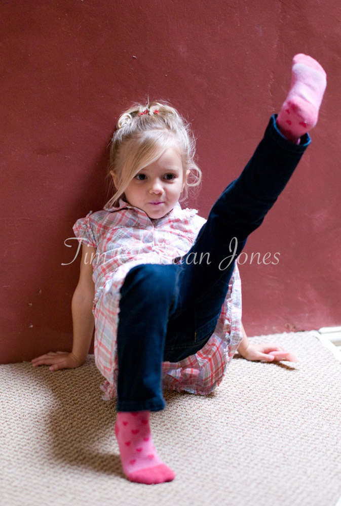 Candid moments captured - the bride's daughter having fun