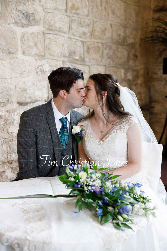 Yorkshire Wedding Romance at The Priest’s House – Jane & Callum 23 023 romantic yorkshire wedding register kiss jc