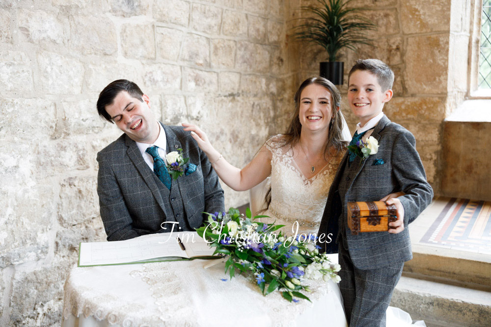 Yorkshire Wedding Romance at The Priest’s House – Jane & Callum 24 024 the priests house barden tower pageboy wedding smiles jc