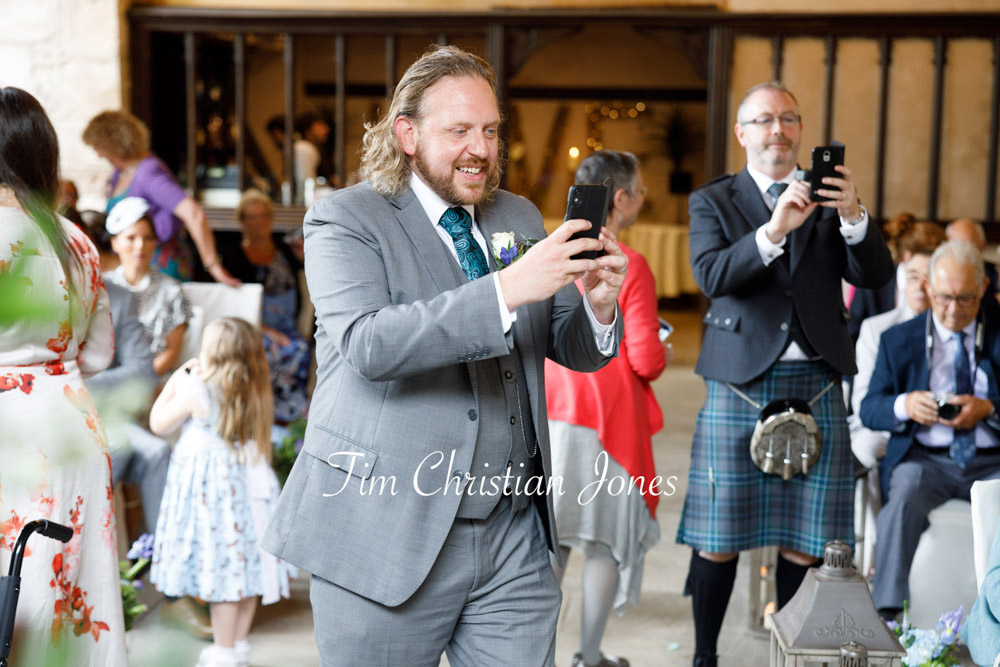 Yorkshire Wedding Romance at The Priest’s House – Jane & Callum 26 026 bestman capturing wedding moment priests house 026 jc