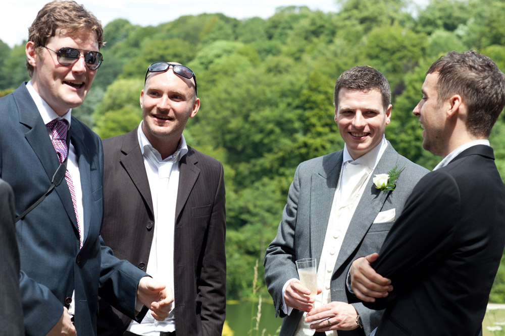 030 guests outside mingling lowri tim