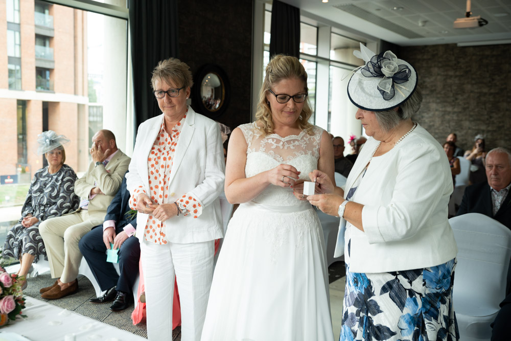 The second ring being passed gently to Clare