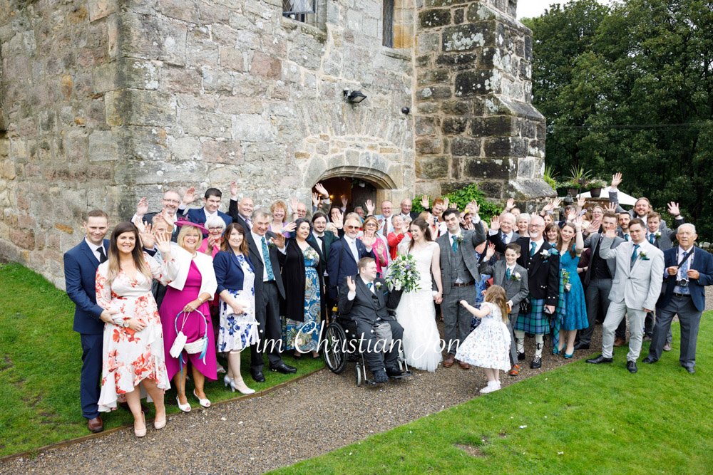 Yorkshire Wedding Romance at The Priest’s House – Jane & Callum 38 038 wedding group photo everyone priests house jc