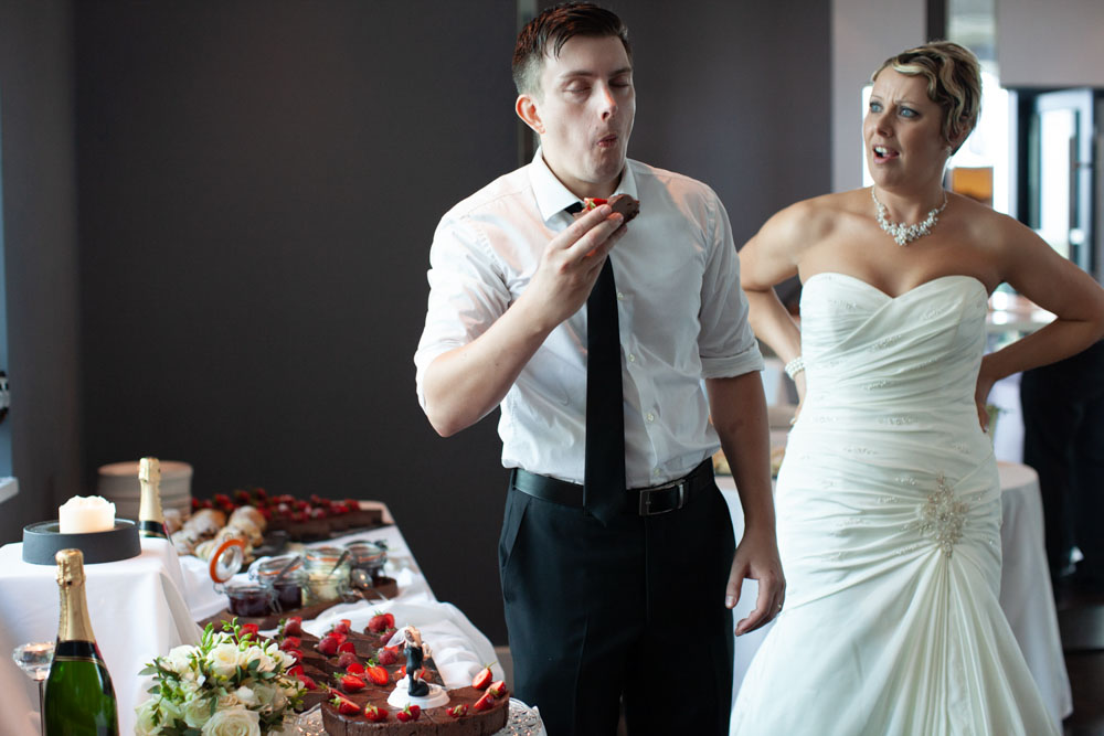 Sam & Tim’s Yorkshire Wedding at The KP Club – Leeds Wedding Photography 68 068 kp club wedding breakfast cake