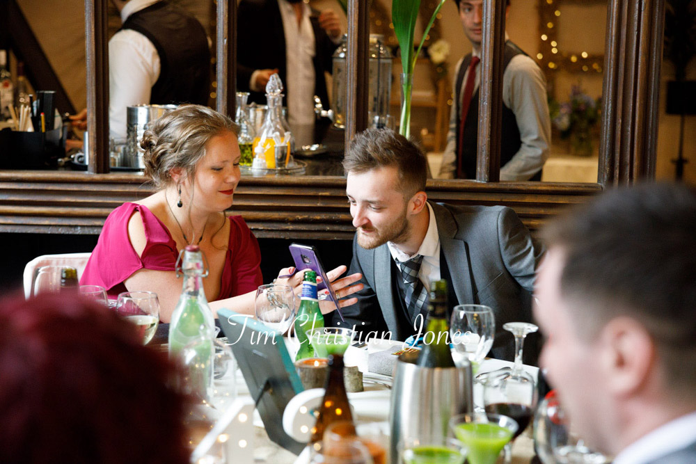 Yorkshire Wedding Romance at The Priest’s House – Jane & Callum 76 076 guests chatting during yorkshire wedding jc