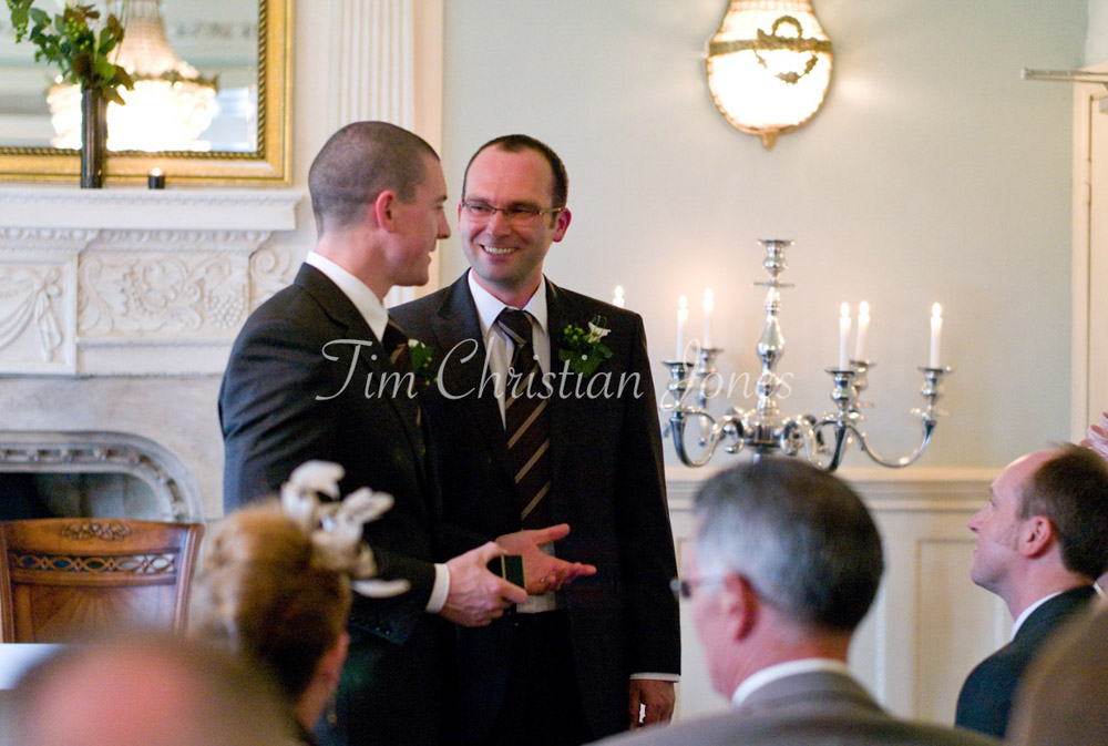 The groom and best man