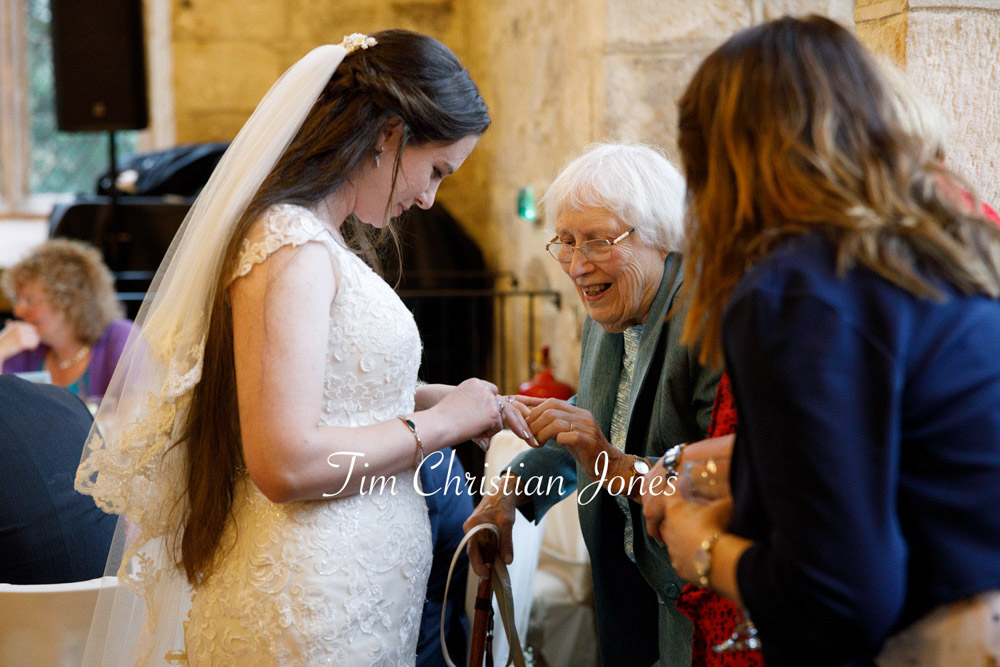 Yorkshire Wedding Romance at The Priest’s House – Jane & Callum 96 096 bride and grandma goodbye wedding day jc