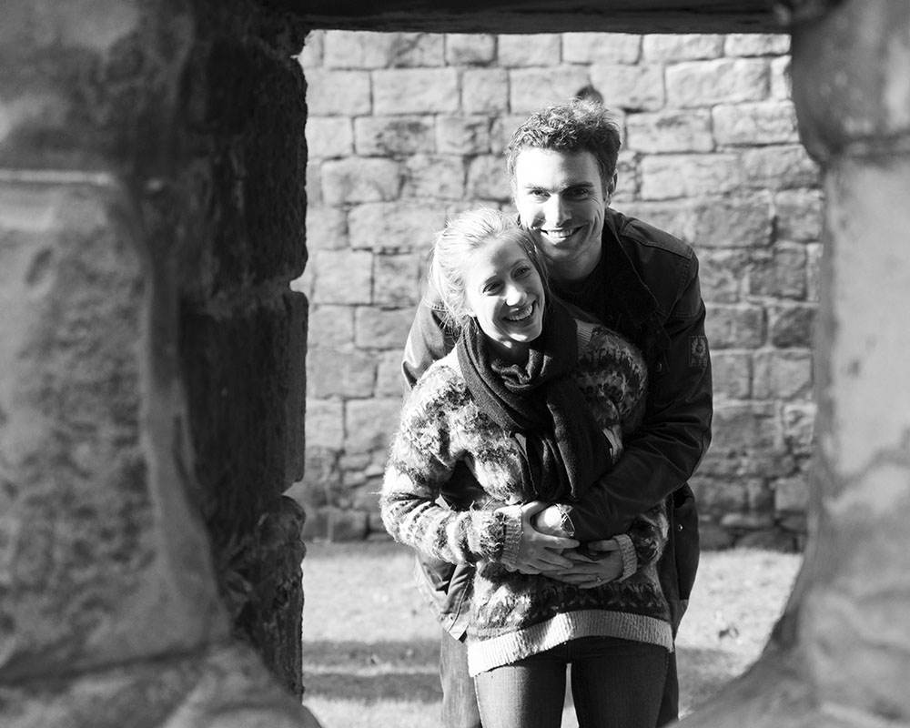 Personality-Filled Engagement Photography – Leeds & Yorkshire 5 16 leeds engagement kirkstall abbey zoe andrew framed