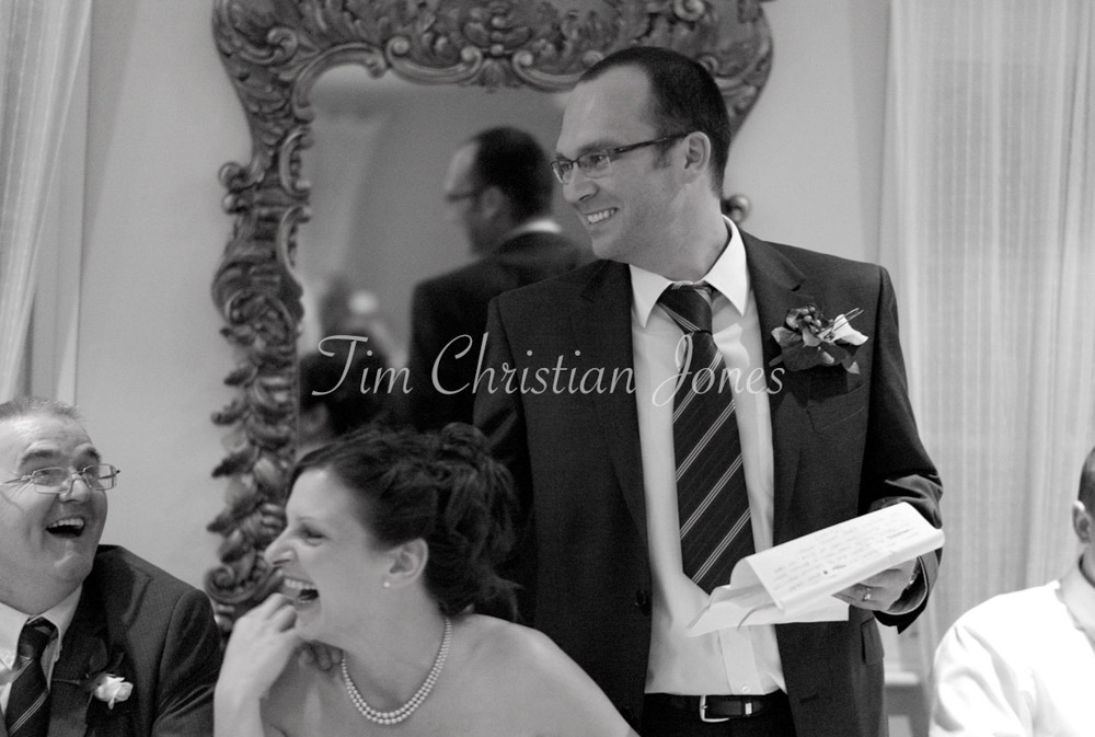 Groom's speech to laughter