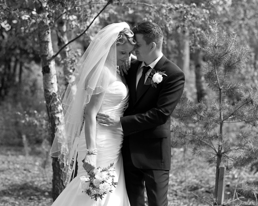 Leeds Wedding Photographer | Candid, Warm & Wonderfully Real 2 Romantic sunset portrait captured by Leeds wedding photographer at Yorkshire wedding.